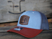 Load image into Gallery viewer, Rocking Bar H Leather Brand Hat