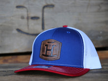 Load image into Gallery viewer, Rocking Bar H Leather Brand Hat