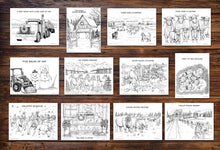 Load image into Gallery viewer, 12 Days of Rocking Bar H Christmas Coloring Book Bundle