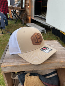 Rocking Bar H Leather Brand Hat