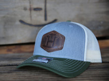 Load image into Gallery viewer, Rocking Bar H Leather Brand Hat