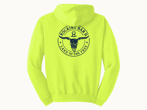 Rocking Bar H Land of the Free Hi Viz Hoodie