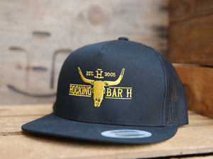 Rocking Bar H Longhorn Snapback - Flatbill Edition