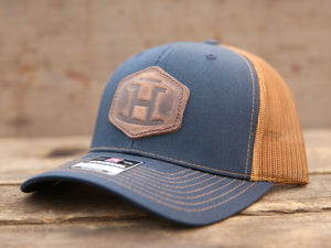 Rocking Bar H Leather Brand Hat