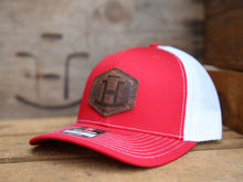 Load image into Gallery viewer, Rocking Bar H Leather Brand Hat