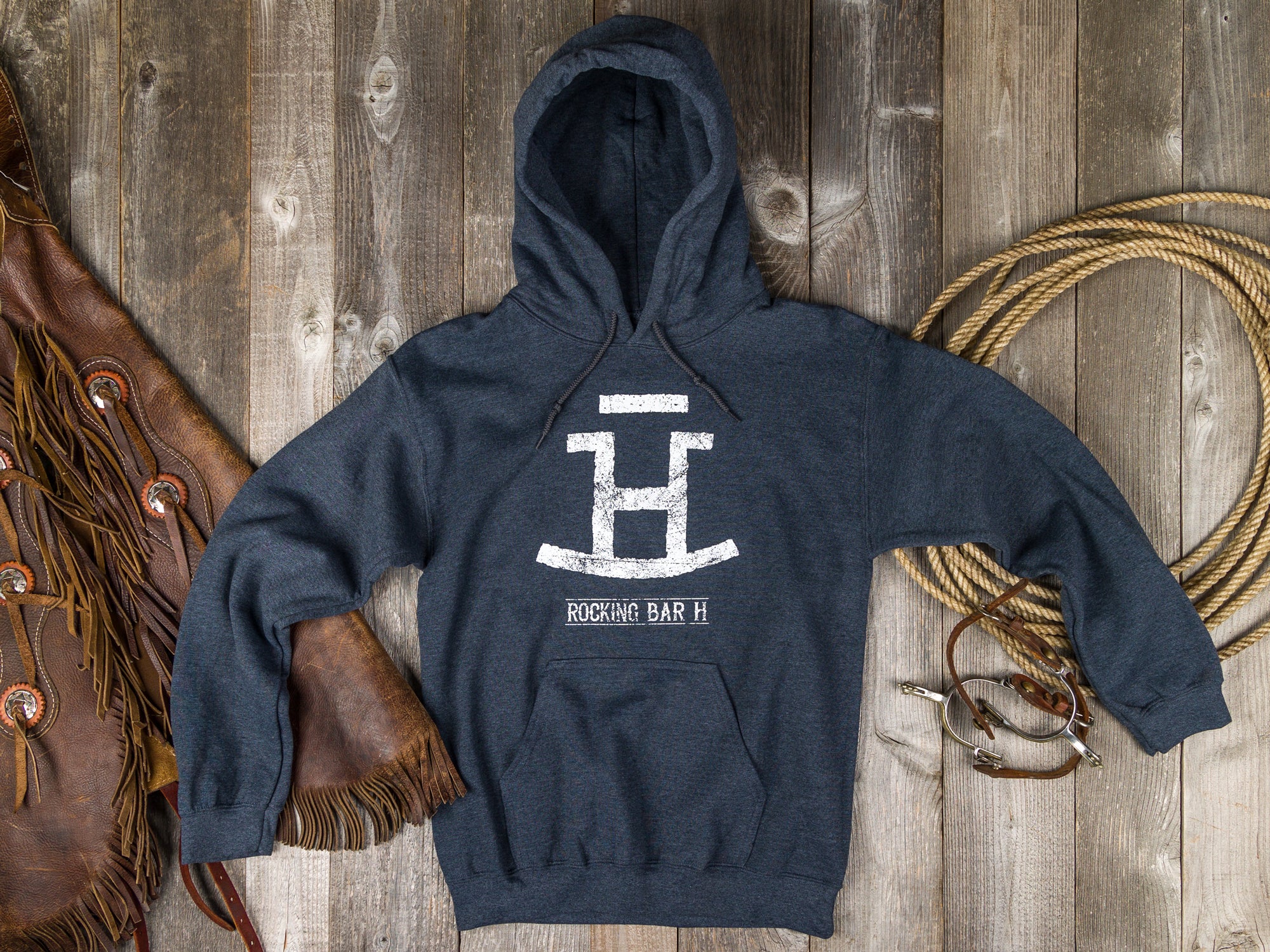 Rocking Bar H Original Brand Vintage Hoodie – Rocking Bar H Ranch