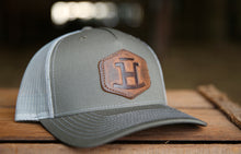 Load image into Gallery viewer, Rocking Bar H Leather Brand Hat