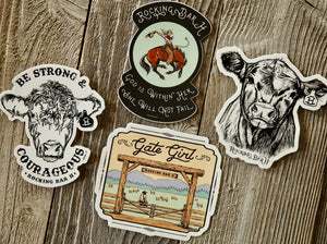 Rocking Bar H Ranch Stickers